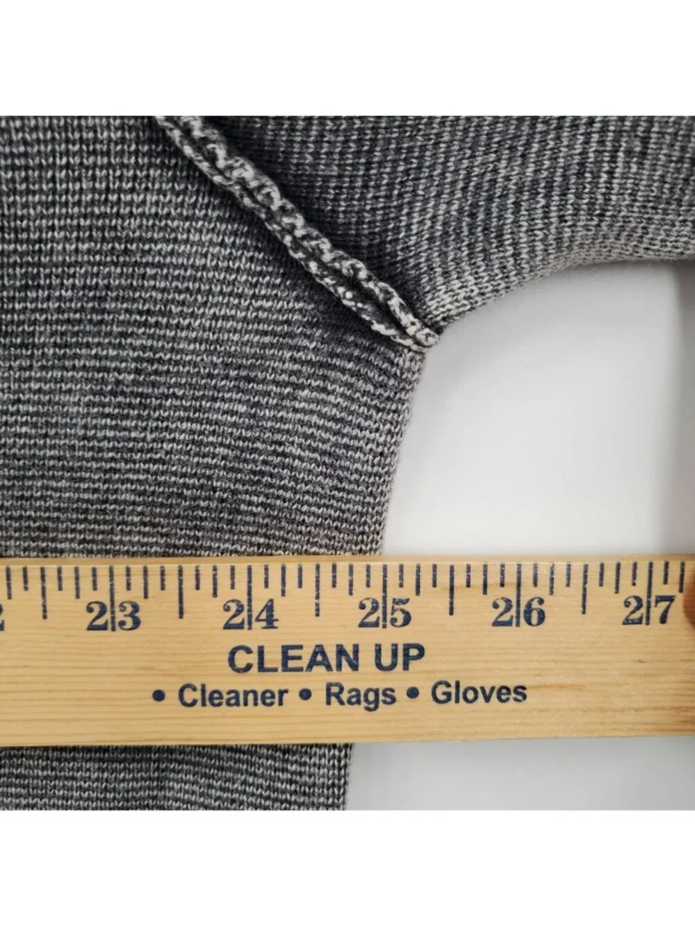 Mason Row Acid Washed 1/4 Zip Sweater Top Men Size XL NWT Regular Fit Grey - Picture 9 of 11